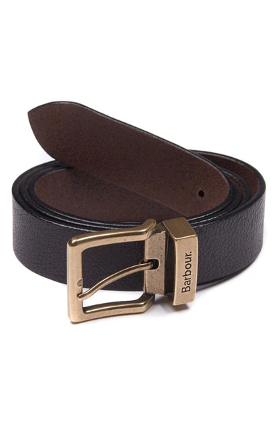Barbour Men's Blakely Leather Belt In Brown
