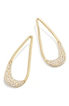 Baublebar Ginger Pave Open Drop Earrings In Gold Tone In Gold