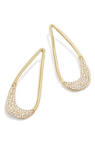 Baublebar Ginger Pave Open Drop Earrings In Gold Tone In Gold