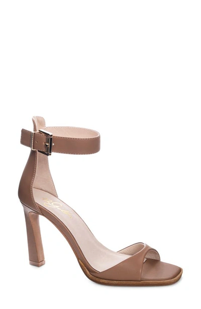 42 Gold Lailah Ankle Strap Sandal In Tan