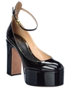 VALENTINO GARAVANI Valentino VLogo 120 Patent Ankle Strap Platform Pump