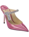Jimmy Choo Bing 100mm Crystal-embellished Mules In Pink