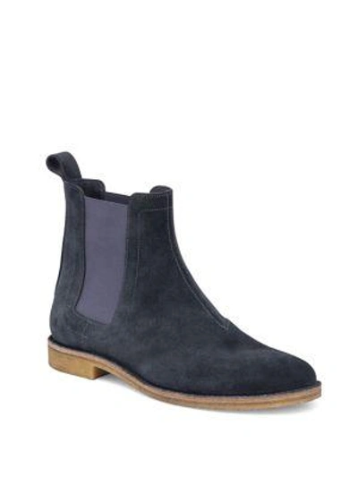 Gucci Suede Chelsea Boots In Ardoise