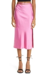 Jacquemus Logo-plaque Strap-detail Skirt In Pink