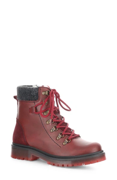 Bos. & Co. Axel Waterproof Boot In Red/ Sangria Saddle