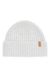 Vince Boiled Cashmere Chunky Knit Beanie In Gray