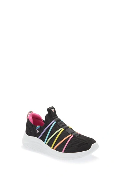 Skechers Kids' Ultra Flex 3.0 Sneaker In Black/ Multi