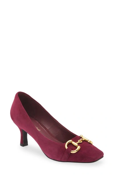 Jeffrey Campbell Linnae Pump In Purple Suede Gold