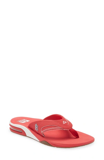 Reef Fanning Mlb St. Louis Cardinals Flip Flop In Red