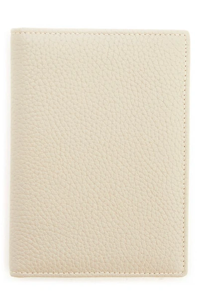 Royce New York Personalized Leather Vaccine Card Holder In Taupe - Deboss