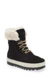 Cougar Vanetta Faux Fur Trim Waterproof Boot In Black