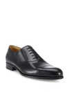 A. TESTONI Leather Cap Toe Oxfords