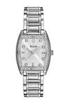 Bulova Highbridge Diamond Bracelet Watch, 24mm In Silver