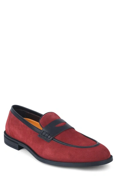 Vellapais Cratos Comfort Penny Loafer In Red