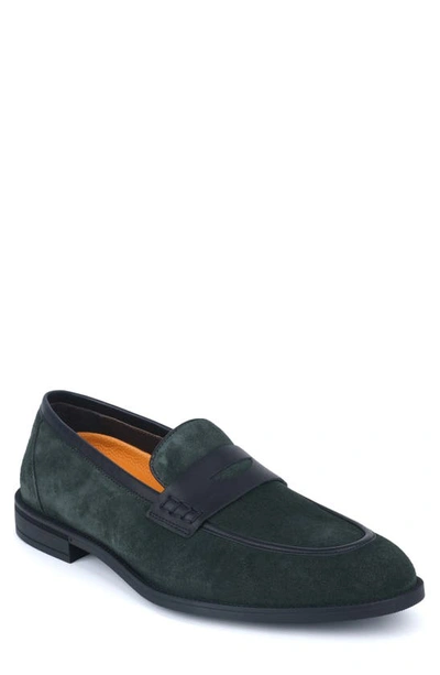 Vellapais Cratos Comfort Penny Loafer In Green