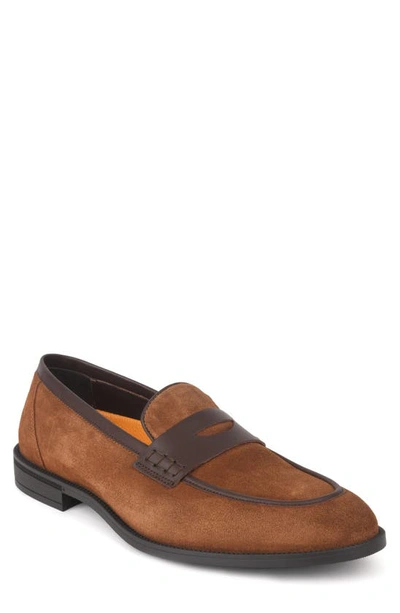 Vellapais Paloma Comfort Suede Penny Loafers In Tan