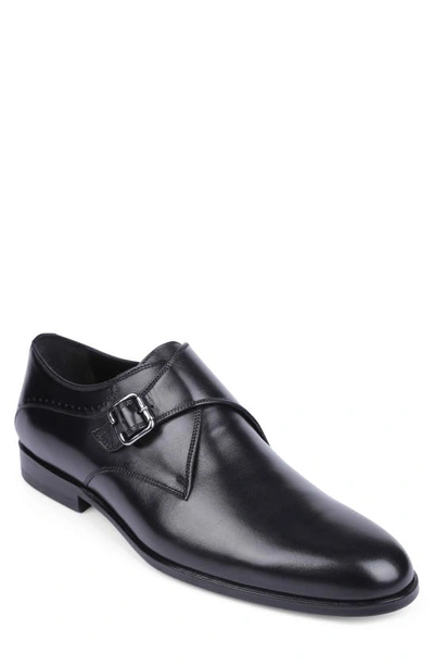 Vellapais Zigana Monk Strap Loafer In Black