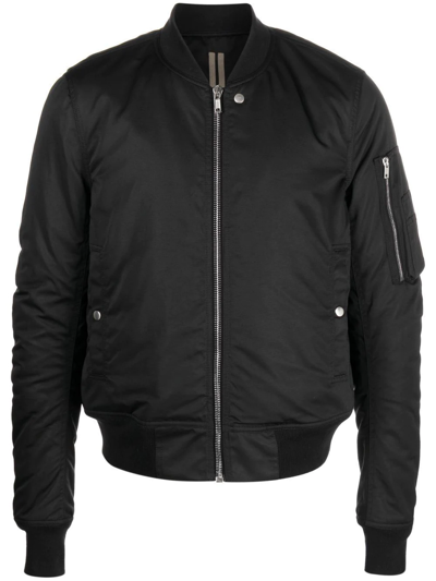 Rick Owens Drkshdw Stud-detail Zipped Bomber Jacket In 09 Black