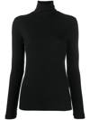 Loulou Studio Ribbed Turtleneck Sweater In Black
