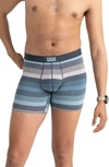 Saxx Vibe Super Soft Slim Fit Boxer Briefs In Patterned Grey