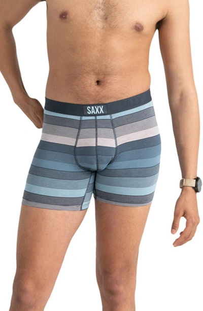 Saxx Vibe Super Soft Slim Fit Boxer Briefs In Patterned Grey