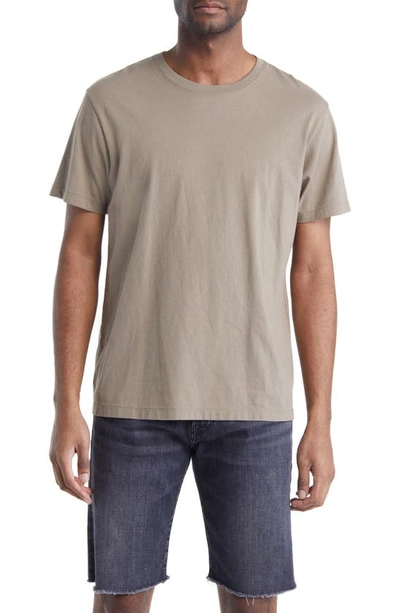 Frame Logo Cotton T-shirt In Walnut