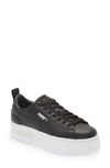 Puma Mayze Classic Platform Sneaker In  Black-strong Gray-silver