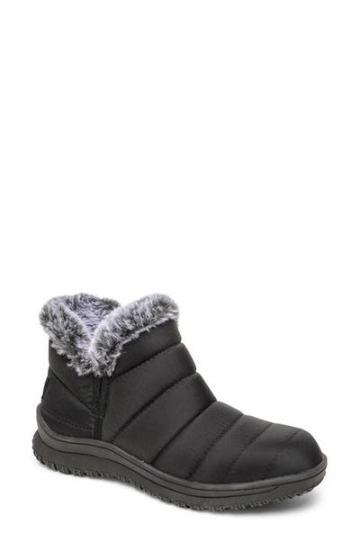 Minnetonka Northtown Faux Fur Lined Bootie In Black