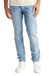 Frame L'homme Degradable Skinny Fit Jeans In Aura