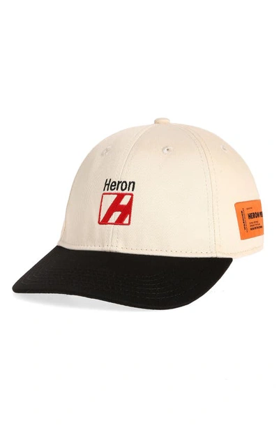 Heron Preston Heron Logo Cotton Baseball Cap In White