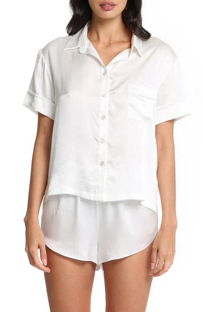 Papinelle Short Silk Pyjamas In Ivory