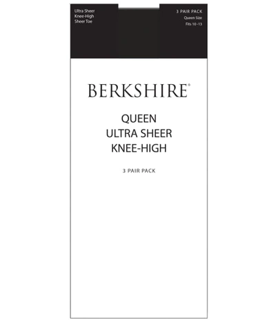 Berkshire Queen Ultra Sheer Knee Highs 3-pack In French Coffee