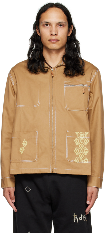 Adish Brown Eanab Jacket In Camel