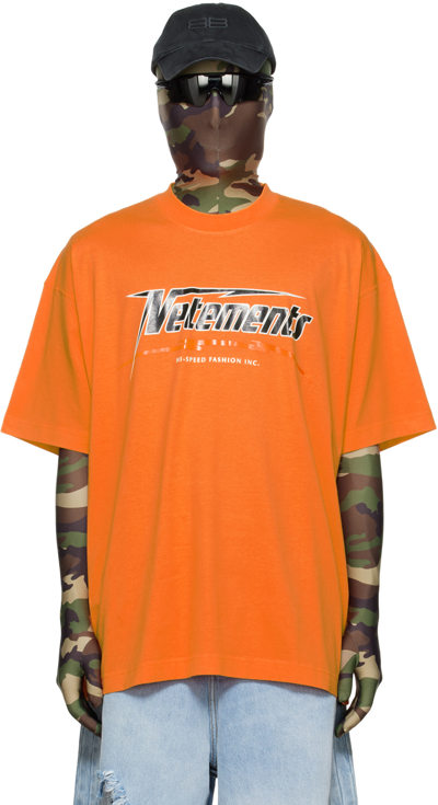 VETEMENTS♡HI-SPEED T-SHIRT Vetements Orange Hi-speed T-shirt | ModeSens