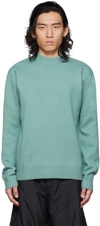 Jil Sander Blue Crewneck Sweater In 441