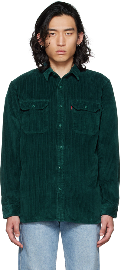 Levi's Levis Jackson Worker Shirt (cord) In Green