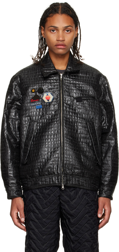 Song For The Mute Black Coach Faux-leather Jacket