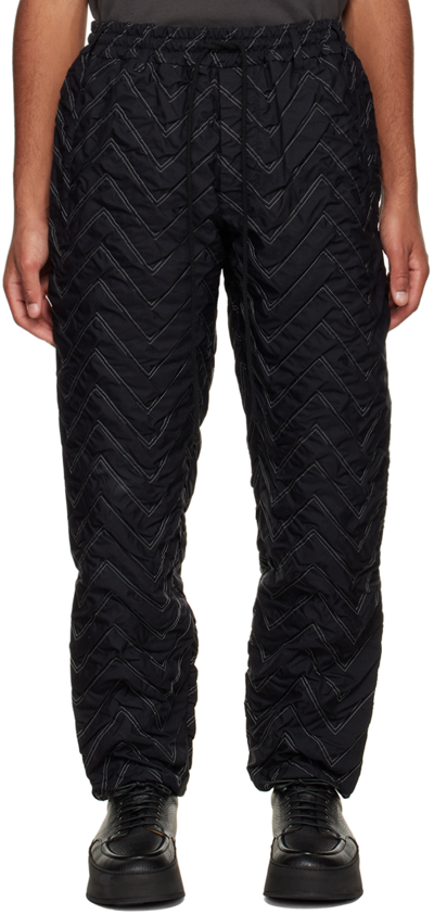 Song For The Mute Black Quilted Trousers