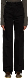 LEMAIRE BLACK HIGH-RISE JEANS