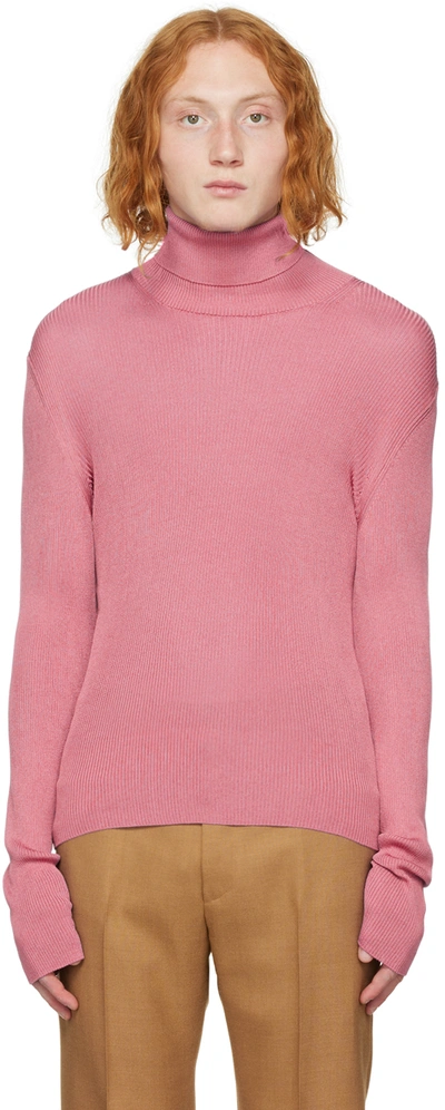 Tom Ford Purple Turtleneck Sweater In P03 Pink