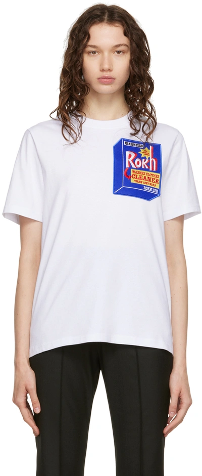 Rokh White Detergent T-shirt In 01white