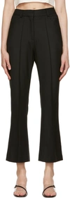 ROKH BLACK CROPPED TROUSERS