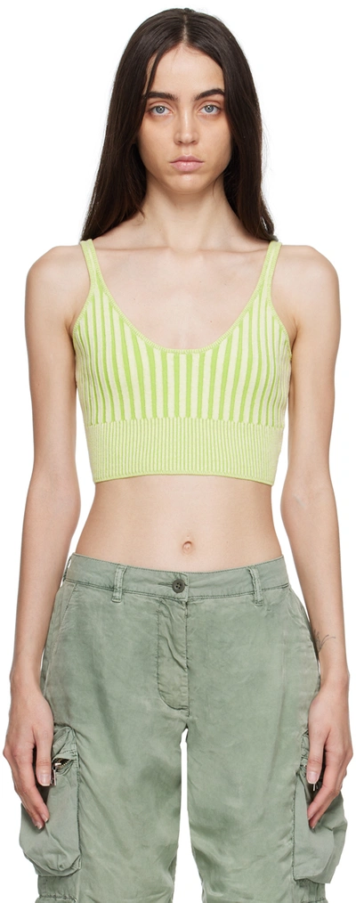 John Elliott Yellow Scoop Neck Tank Top In Volt