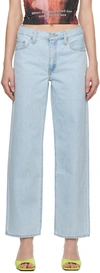 Levi's Blue 80's Mom Jeans In Z2027 Light Indigo S
