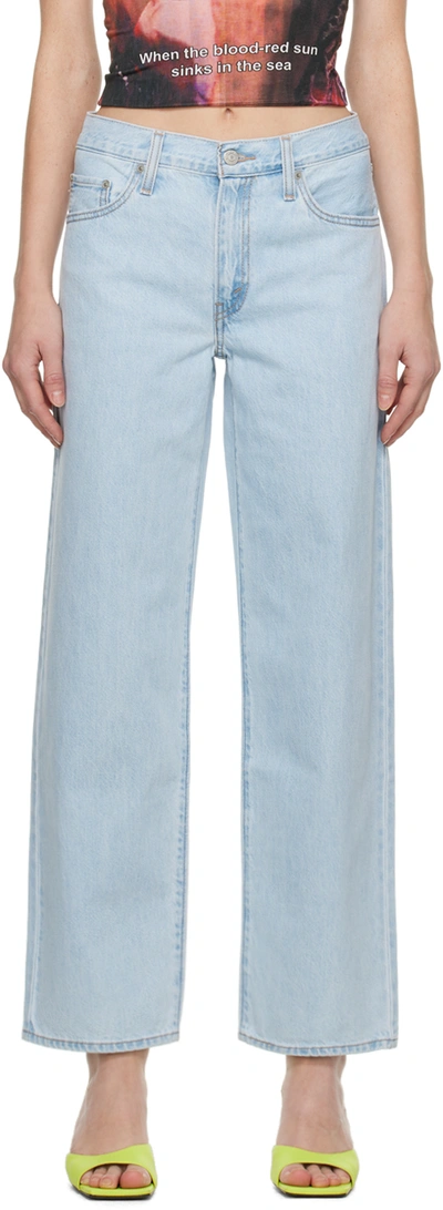 Levi's Blue 80's Mom Jeans In Z2027 Light Indigo S