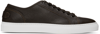 BRIONI BROWN LEATHER SNEAKERS