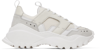 AMI ALEXANDRE MATTIUSSI WHITE & GRAY LUCKY 9 SNEAKERS