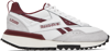 REEBOK WHITE & BURGUNDY LX2200 SNEAKERS