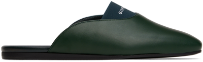 Givenchy Green Bedford Mules In 311 Green Forest