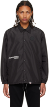 AAPE BY A BATHING APE BLACK POINTED COLLAR JACKET